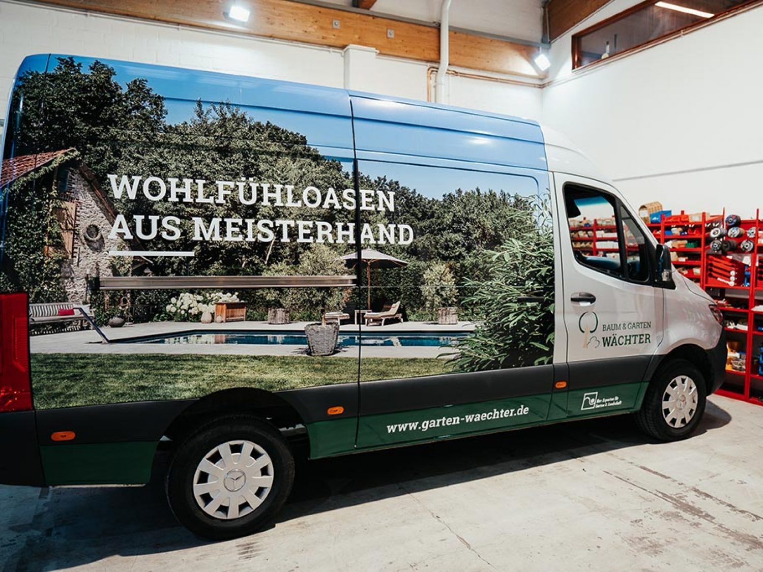 Mercedes Sprinter KFZ Autofolierung, ganz Bulli foliert